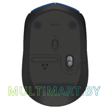Мышь Logitech M171 Wireless Mouse (синий/черный) картинка 4